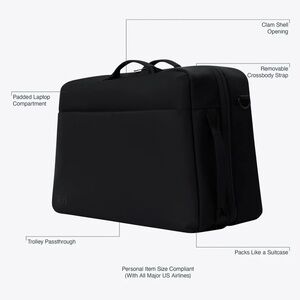 BEIS the Ultimate Travel Duffle in Black